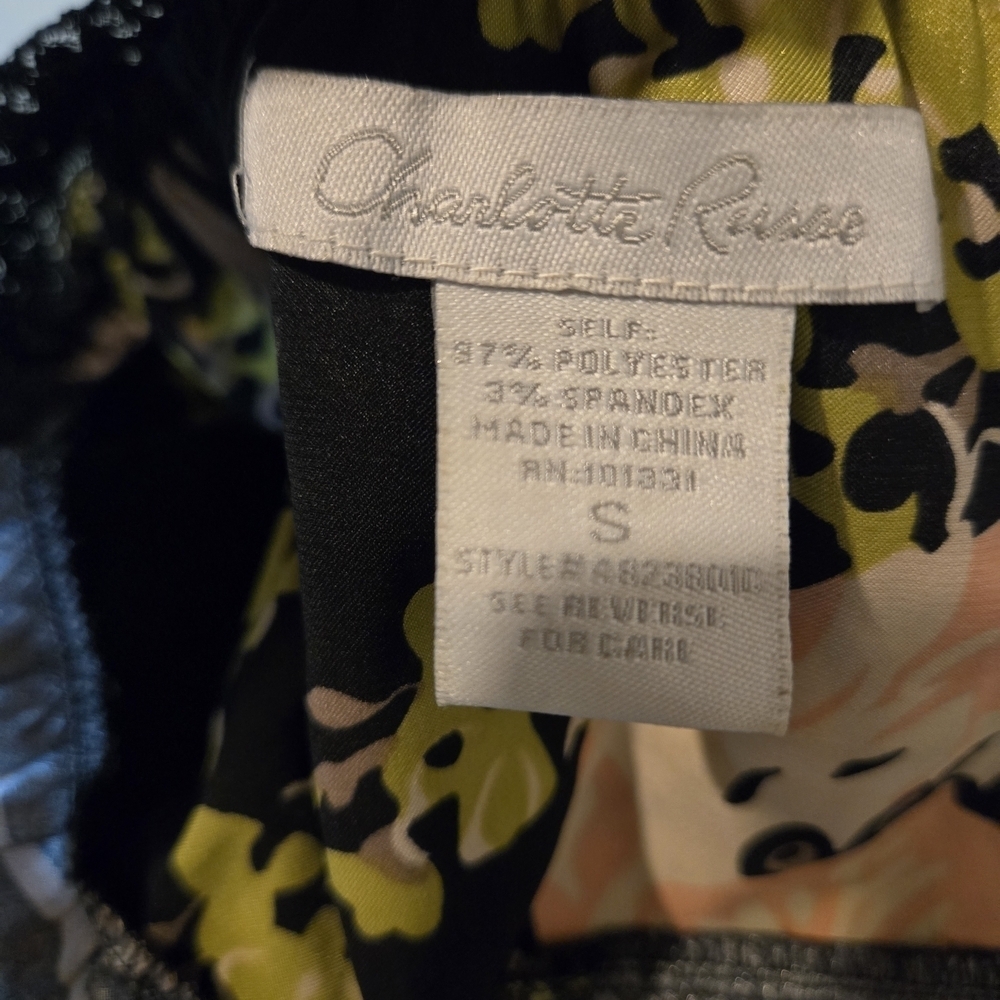 Charlotte Russe Floral and Lace Dress Size S - Picture 6 of 6
